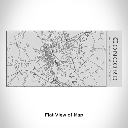 Rendered View of Concord New Hampshire Map Engraving on 17oz Stainless Steel Insulated Cola Bottle