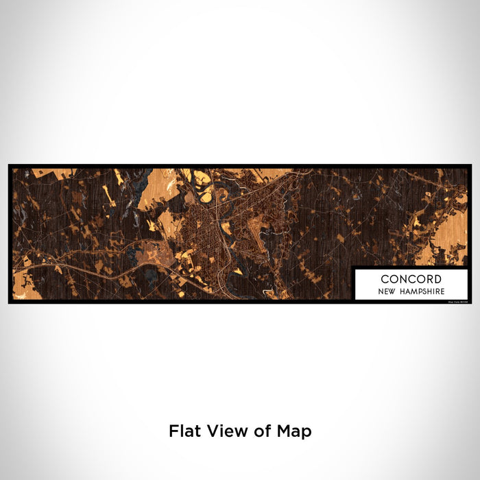 Flat View of Map Custom Concord New Hampshire Map Enamel Mug in Ember