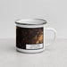 Right View Custom Concord New Hampshire Map Enamel Mug in Ember