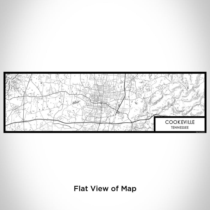 Flat View of Map Custom Cookeville Tennessee Map Enamel Mug in Classic