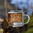 Right View Custom Cookeville Tennessee Map Enamel Mug in Ember on Grass With Trees in Background