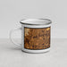 Left View Custom Cookeville Tennessee Map Enamel Mug in Ember