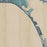 Coronado California Map Print in Afternoon Style Zoomed In Close Up Showing Details