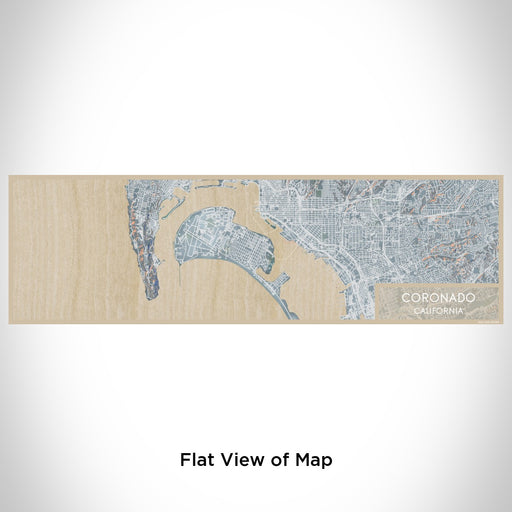 Flat View of Map Custom Coronado California Map Enamel Mug in Afternoon