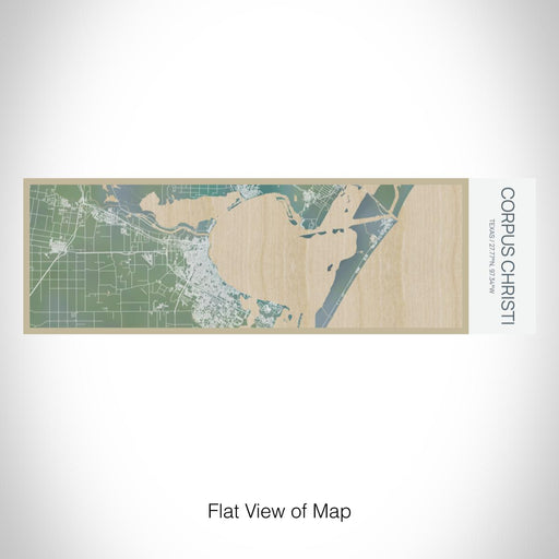 Rendered View of Corpus Christi Texas Map on 10oz Stainless Steel Insulated Cup in Afternoon with Sliding Lid