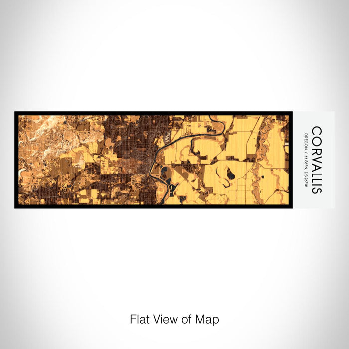 Rendered View of Corvallis Oregon Map on 10oz Stainless Steel Insulated Cup in Ember with Sliding Lid