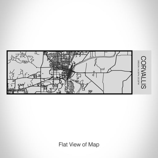 Rendered View of Corvallis Oregon Map on 10oz Stainless Steel Insulated Cup with Sipping Lid