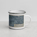 Right View Custom Covington Louisiana Map Enamel Mug in Afternoon