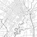 Covington Louisiana Map Print in Classic Style Zoomed In Close Up Showing Details