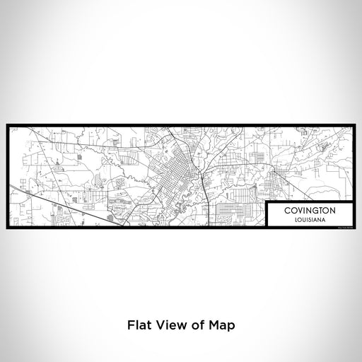 Flat View of Map Custom Covington Louisiana Map Enamel Mug in Classic