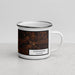 Right View Custom Covington Louisiana Map Enamel Mug in Ember