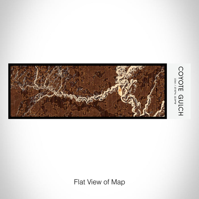 Rendered View of Coyote Gulch Utah Map on 10oz Stainless Steel Insulated Cup in Ember with Sliding Lid