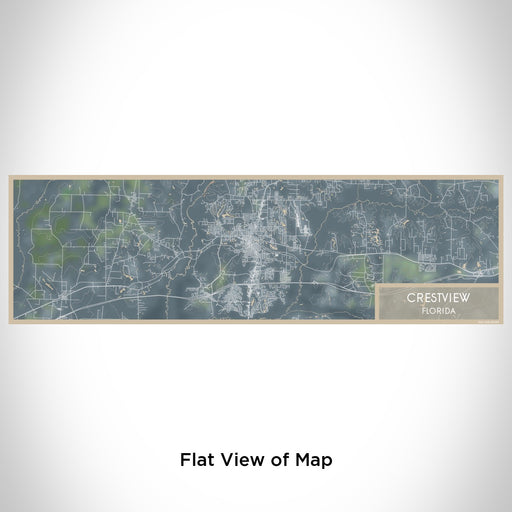 Flat View of Map Custom Crestview Florida Map Enamel Mug in Afternoon