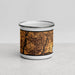 Front View Custom Crestview Florida Map Enamel Mug in Ember