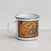 Left View Custom Crestview Florida Map Enamel Mug in Ember