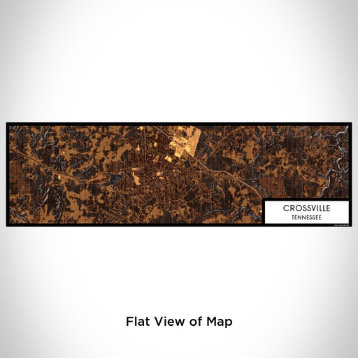 Flat View of Map Custom Crossville Tennessee Map Enamel Mug in Ember