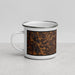 Left View Custom Crossville Tennessee Map Enamel Mug in Ember