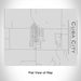 Rendered View of Cuba City Wisconsin Map Engraving on 20oz Stainless Steel Insulated Bottle with Bamboo Top