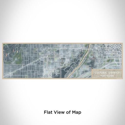 Flat View of Map Custom Cultural District Fort Worth Map Enamel Mug in Afternoon
