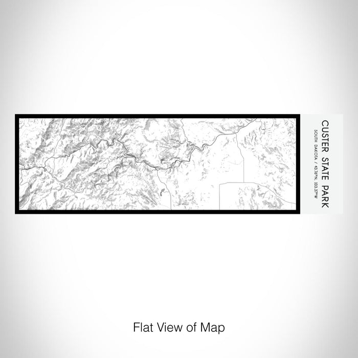Rendered View of Custer State Park South Dakota Map on 10oz Stainless Steel Insulated Cup in Classic with Sliding Lid