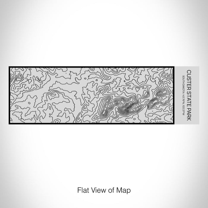 Rendered View of Custer State Park South Dakota Map on 10oz Stainless Steel Insulated Cup with Sipping Lid