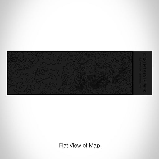 Rendered View of Custer State Park South Dakota Map on 10oz Stainless Steel Insulated Cup in Matte Black with Sliding Lid
