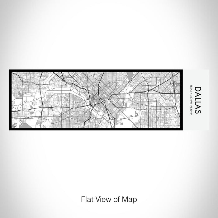 Rendered View of Dallas Texas Map on 10oz Stainless Steel Insulated Cup in Classic with Sliding Lid