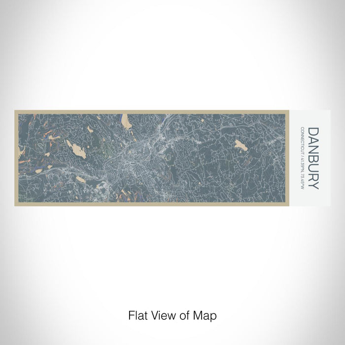 Rendered View of Danbury Connecticut Map on 10oz Stainless Steel Insulated Cup in Afternoon with Sliding Lid