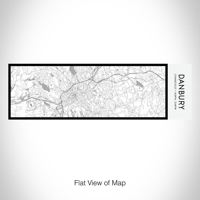 Rendered View of Danbury Connecticut Map on 10oz Stainless Steel Insulated Cup in Classic with Sliding Lid