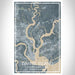 Daniel Island South Carolina Map Print Portrait Orientation in Afternoon Style With Shaded Background
