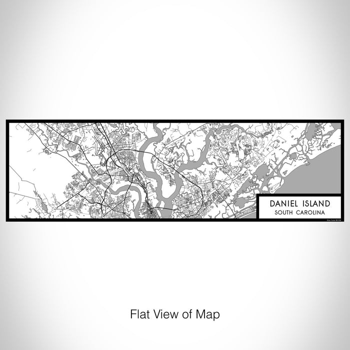 Flat View of Map Custom Daniel Island South Carolina Map Enamel Mug in Classic