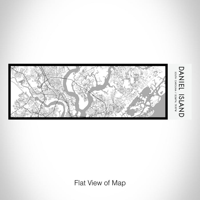 Rendered View of Daniel Island South Carolina Map on 10oz Stainless Steel Insulated Cup in Classic with Sliding Lid