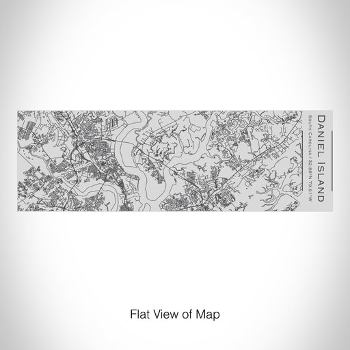 Rendered View of Daniel Island South Carolina Map on 10oz Stainless Steel Insulated Cup with Sipping Lid