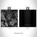 Rendered View of Daniel Island South Carolina Map on 6oz Stainless Steel Flask in Black