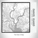 Rendered View of Daniel Island South Carolina Map on 17oz Stainless Steel Insulated Tumbler in Classic Map Style