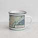 Right View Custom Daniel Island South Carolina Map Enamel Mug in Woodblock