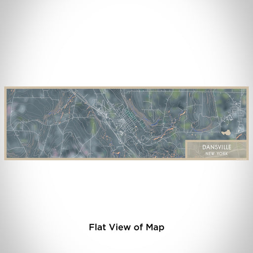 Flat View of Map Custom Dansville New York Map Enamel Mug in Afternoon