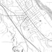 Dansville New York Map Print in Classic Style Zoomed In Close Up Showing Details