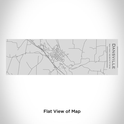 Rendered View of Dansville New York Map Engraving on 10oz Stainless Steel Insulated Cup with Sipping Lid