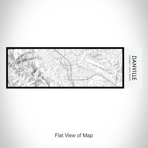 Rendered View of Danville California Map on 10oz Stainless Steel Insulated Cup in Classic with Sliding Lid