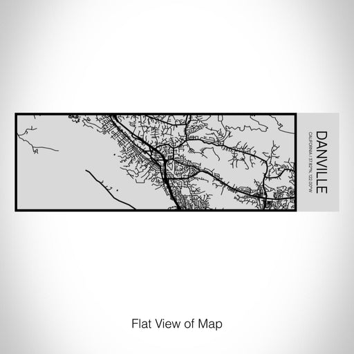 Rendered View of Danville California Map on 10oz Stainless Steel Insulated Cup with Sipping Lid
