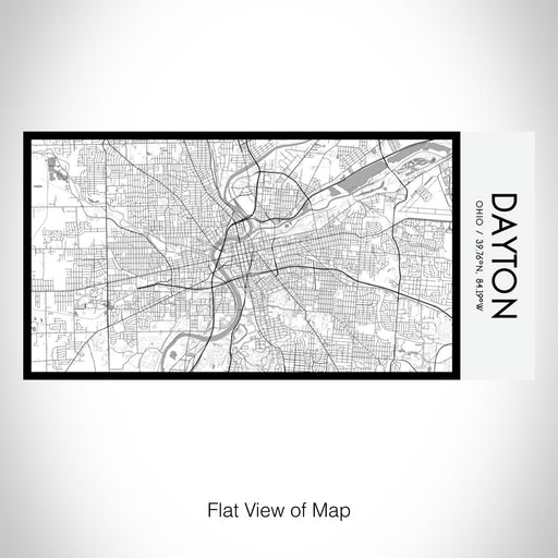 Rendered View of Dayton Ohio Map on 17oz Stainless Steel Insulated Bottle with printed classic style map