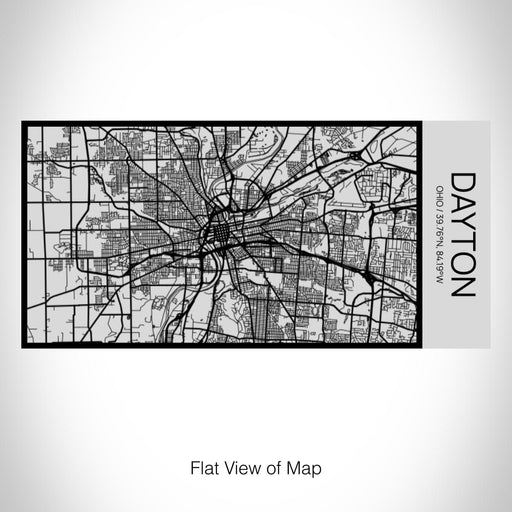 Rendered View of Dayton Ohio Map on 17oz Stainless Steel Insulated Cola Bottle in Stainless