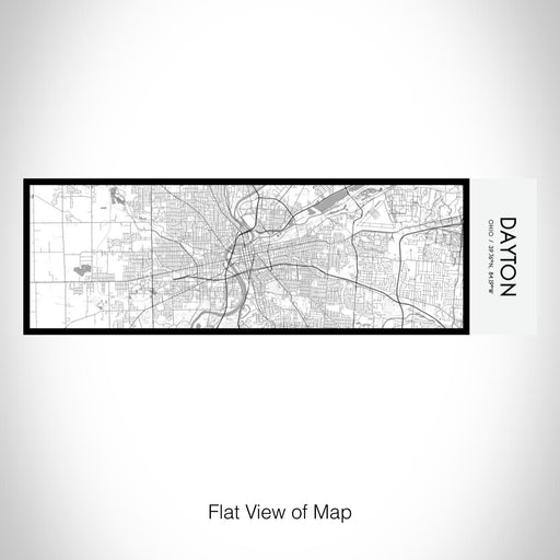 Rendered View of Dayton Ohio Map on 10oz Stainless Steel Insulated Cup in Classic with Sliding Lid
