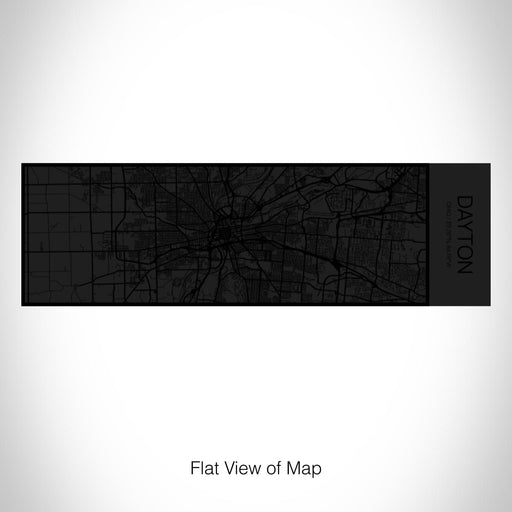 Rendered View of Dayton Ohio Map on 10oz Stainless Steel Insulated Cup in Matte Black with Sliding Lid