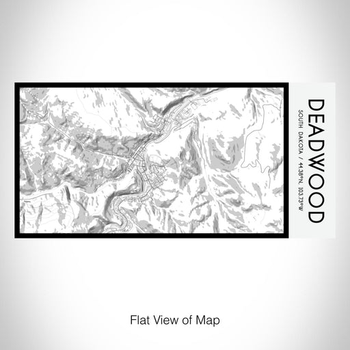 Rendered View of Deadwood South Dakota Map on 17oz Stainless Steel Insulated Bottle with printed classic style map