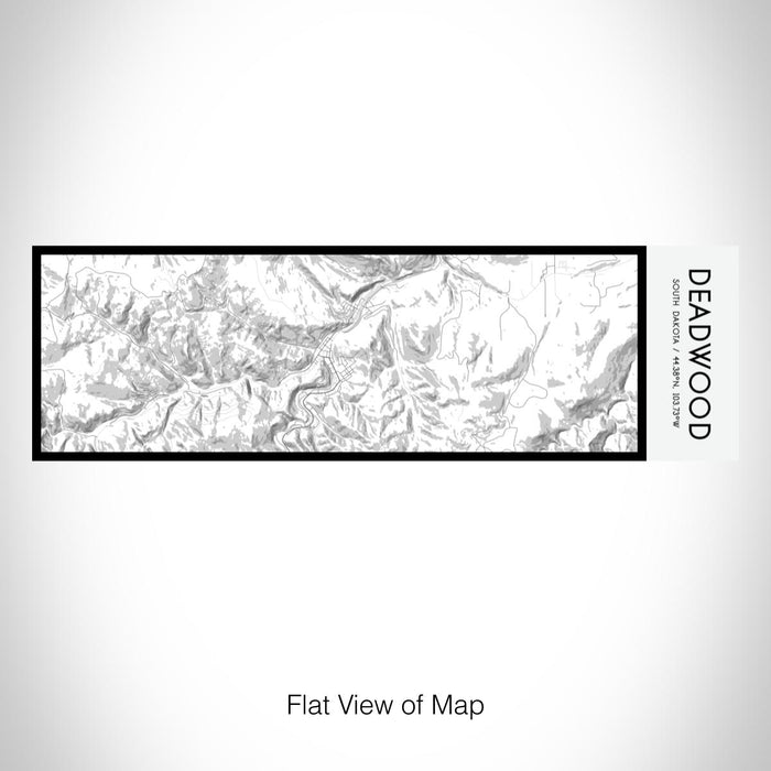 Rendered View of Deadwood South Dakota Map on 10oz Stainless Steel Insulated Cup in Classic with Sliding Lid