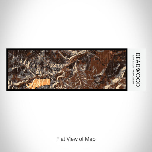 Rendered View of Deadwood South Dakota Map on 10oz Stainless Steel Insulated Cup in Ember with Sliding Lid