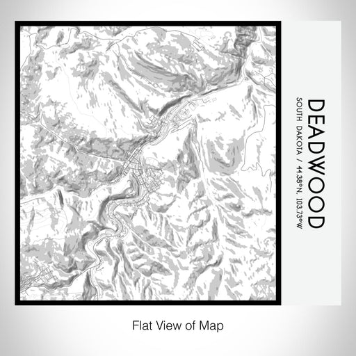 Rendered View of Deadwood South Dakota Map on 17oz Stainless Steel Insulated Tumbler in Classic Map Style