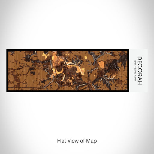 Rendered View of Decorah Iowa Map on 10oz Stainless Steel Insulated Cup in Ember with Sliding Lid